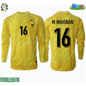 Frankrike Mike Maignan #16 Målvakt Hemmatröja EM 2024 Långärmad